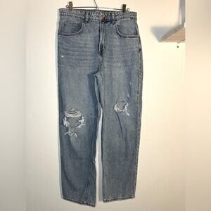 & denim 90’s baggy jeans for‎ women size 10 wide boyfriend fit